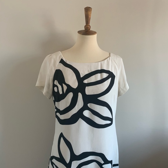 Phoebe couture white silk shift dress, size 12 - Picture 2 of 8